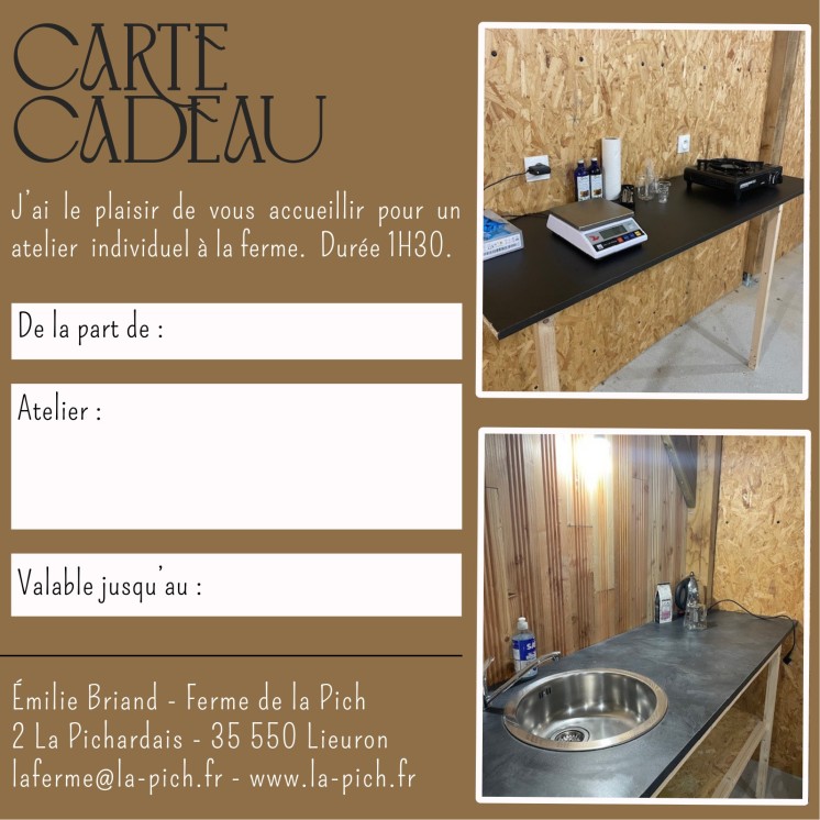 Atelier cosmétique sur mesure